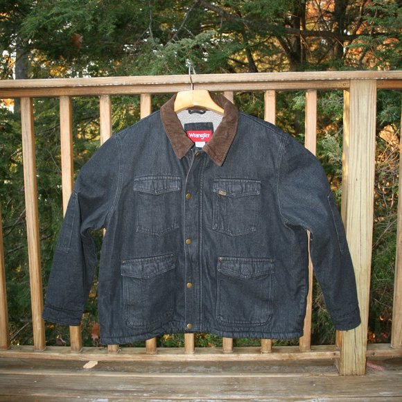 black jean jacket 3xl